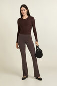 All It Takes Back-Twist Ribbed Long-Sleeve Shirt